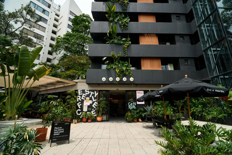 The Somos Central Hotel Poblado entrance